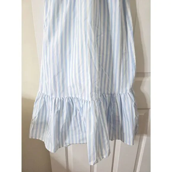 NWT Banana Republic stripes poplin open back tiered open back dress size S $119 - Picture 4 of 9
